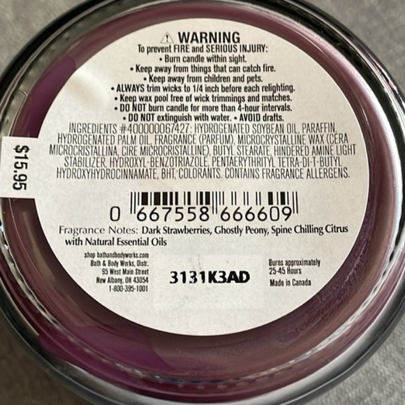 Bath & Body Works Halloween Ghoul Friend Scented Mason Single Wick Candle - Picture 2 of 4